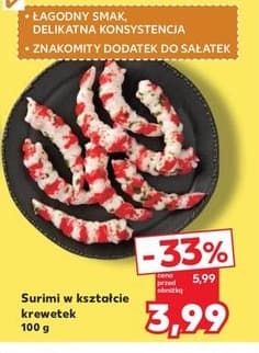 surimi w kształcie krewetek