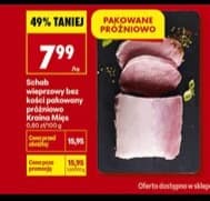 schab wieprzowy bez kości pakowany próżniowo