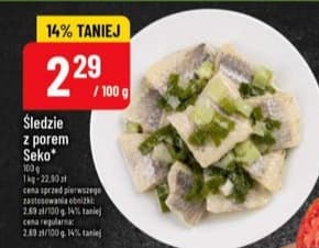 śledzie z porem