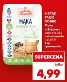 Stąd takie Dobre! mąka orkiszowa jasna typ 630 pełnoziarnista typ 2000 1kg