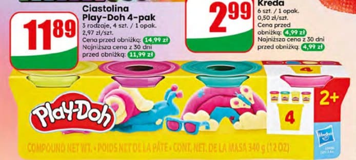 ciastolina 4-pak, 3 rodzaje