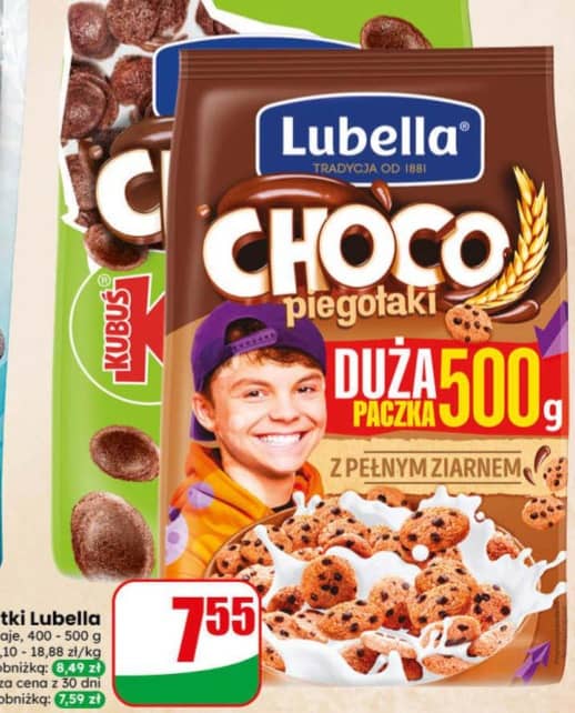 Lubella płatki choco piegotaki 500g