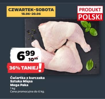 Sztuka Mięsa ćwiartki tylne z kurczaka 1kg