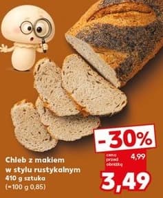 chleb z makiem w stylu rustykalnym
