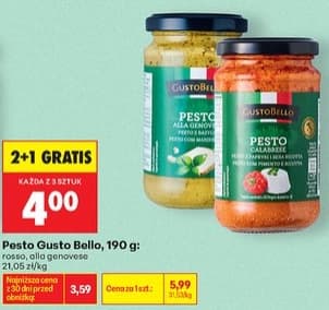 pesto rosso lub alla genovese