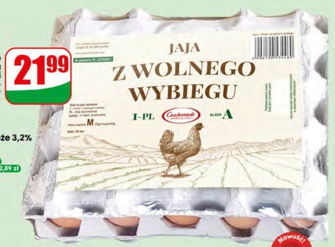jaja świeże z wolnego wybiegu