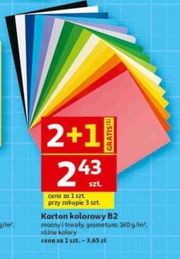 karton kolorowy B2