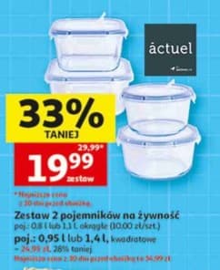 Zestaw 2 pojemników na żywność