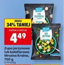 zupa jarzynowa lub kalafiorowa