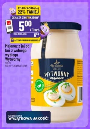Na Szlaku Smaku majonez z jaja od kur z wolnego wybiegu Wytworny 400ml