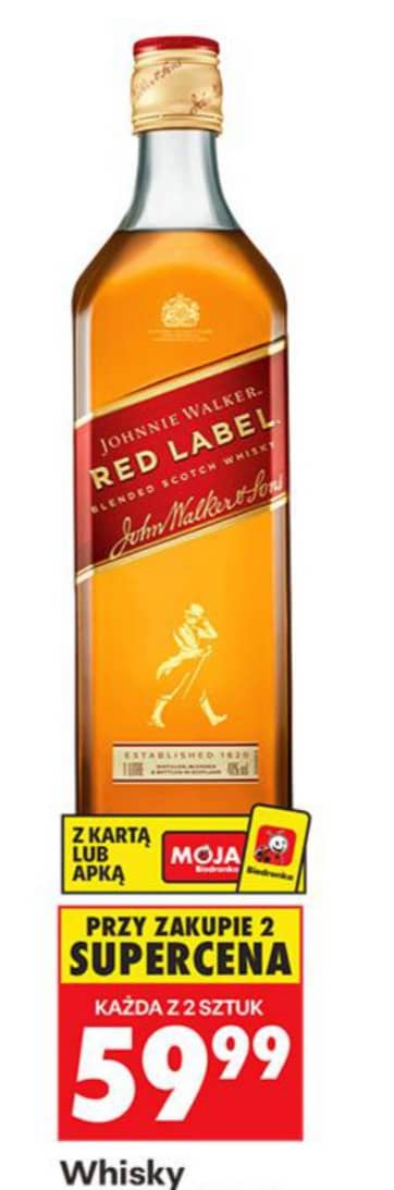 Johnnie Walker whisky Red Label 1l