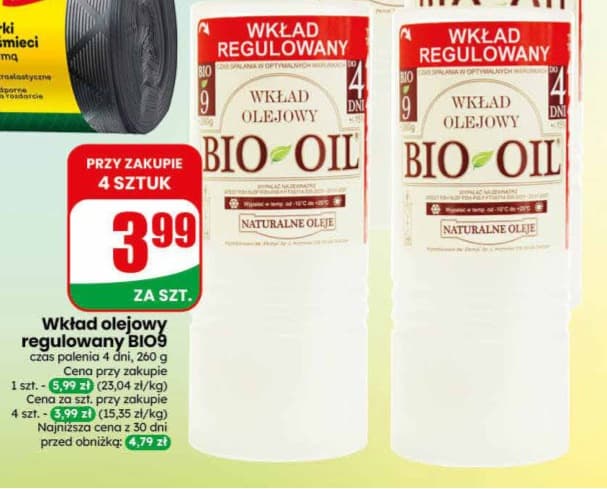 wkład olejowy regulowany