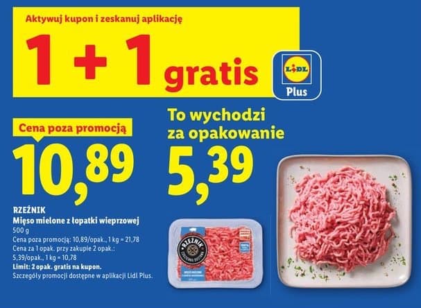 mięso mielone z łopatki wieprzowej