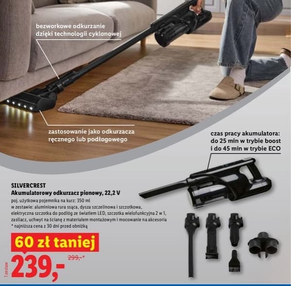 akumulatorowy odkurzacz pionowy