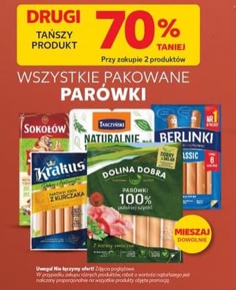 Wszystkie pakowane parówki
