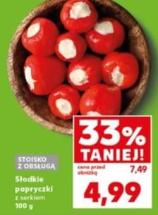 słodkie papryczki z serkiem