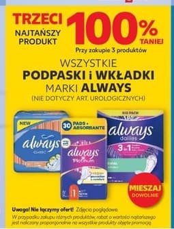 Wszystkie podpaski i wkładki