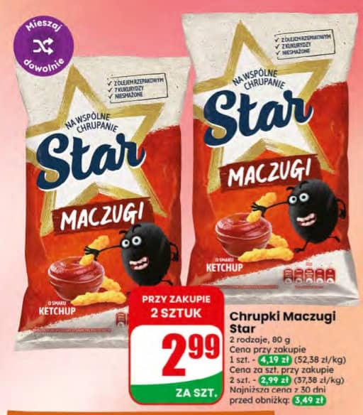 Star chrupki Maczugi ketchup 80g