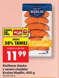 kiełbasa śląska z serem cheddar