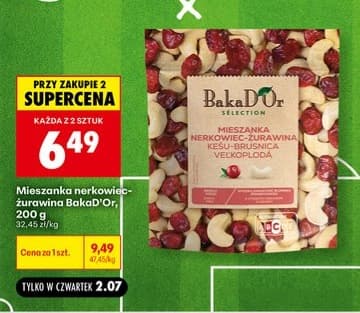 mieszanka nerkowiec-żurawina