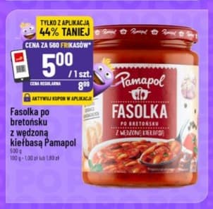 fasolka po bretońsku z wędzoną kiełbasą