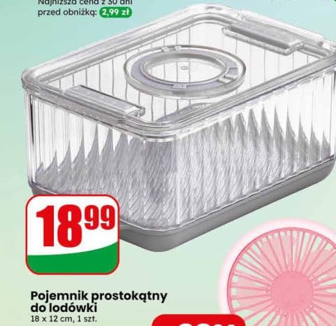 pojemnik prostokątny do lodówki