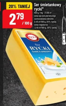 Rycki ser śmietankowy 100g