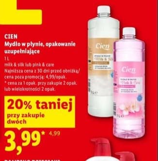mydło w płynie, opakowanie uzupełniające