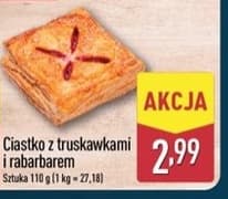 ciastko z truskawkami i rabarbarem