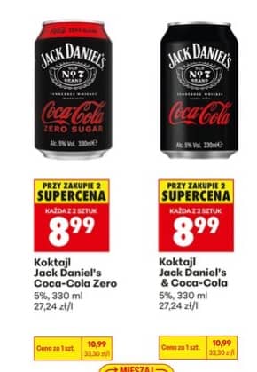 Jack Daniel's & Coca-Cola koktajl Jack Daniel's & Coca-Cola 330ml