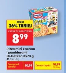 pizza mini z serem i pomidorami
