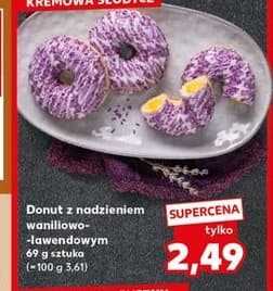 donut z nadzieniem waniliowo-lawendowym