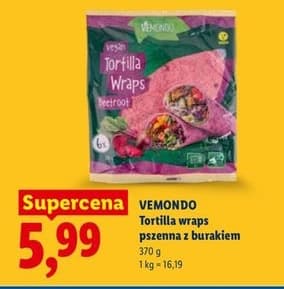 tortilla wraps pszenna z burakiem