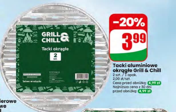 tacki aluminiowe okrągłe