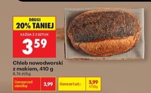 chleb nowodworski z makiem
