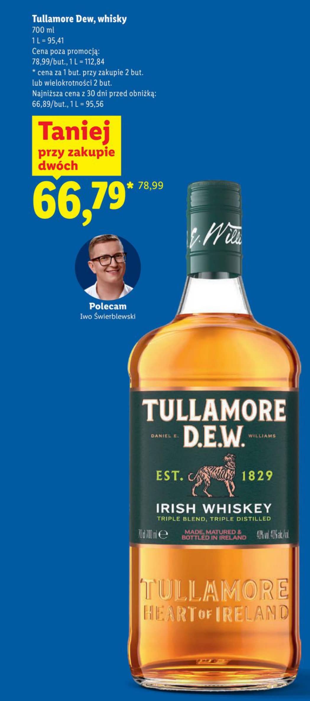 Tullamore Dew whisky 700ml