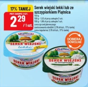 serek wiejski z owocami