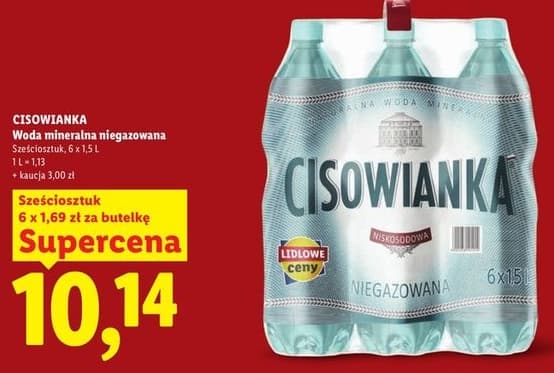 woda mineralna niegazowana