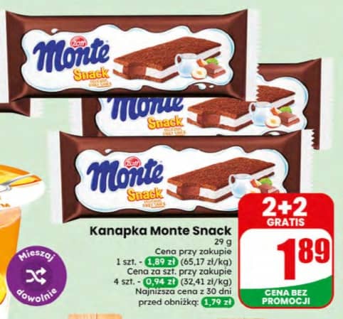 Monte Zott kanapka Monte Snack 29g