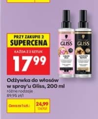 Gliss odżywka do włosów w spray'u Gliss 200ml