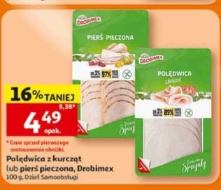 polędwica z kurcząt lub pierś pieczona