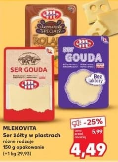 ser żółty w plastrach