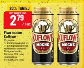 Kuflowe piwo mocne 0.5l puszka