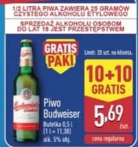 Budweiser piwo 0.5l