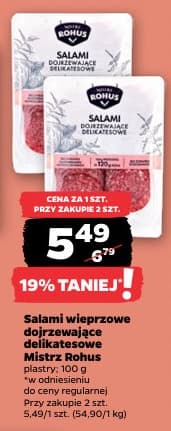 salami wieprzowe dojrzewające delikatesowe