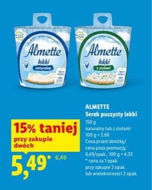 serek puszysty lekki