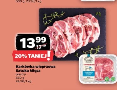 karkówka wieprzowa plastry