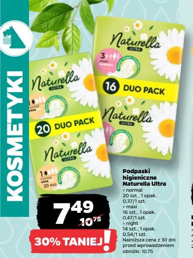 podpaski higieniczne Ultra
