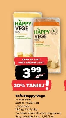 Happy Vege tofu 200g; 180g