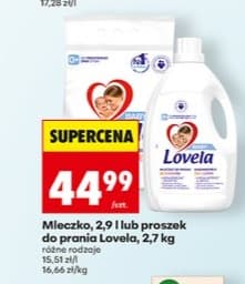 mleczko lub proszek do prania